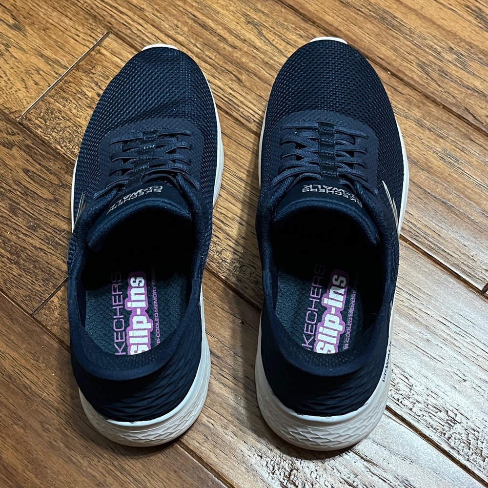 Skechers Navy Slip-Ins Athletic Shoes